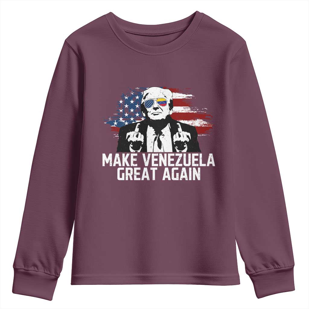 MVGA Make Venezuela Great Again Youth Sweatshirt Funny Political Gift - Wonder Print Shop