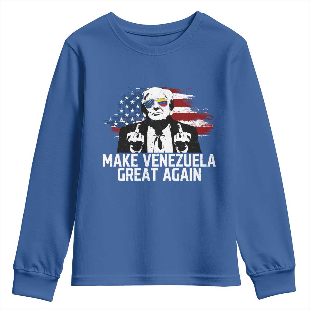 MVGA Make Venezuela Great Again Youth Sweatshirt Funny Political Gift - Wonder Print Shop