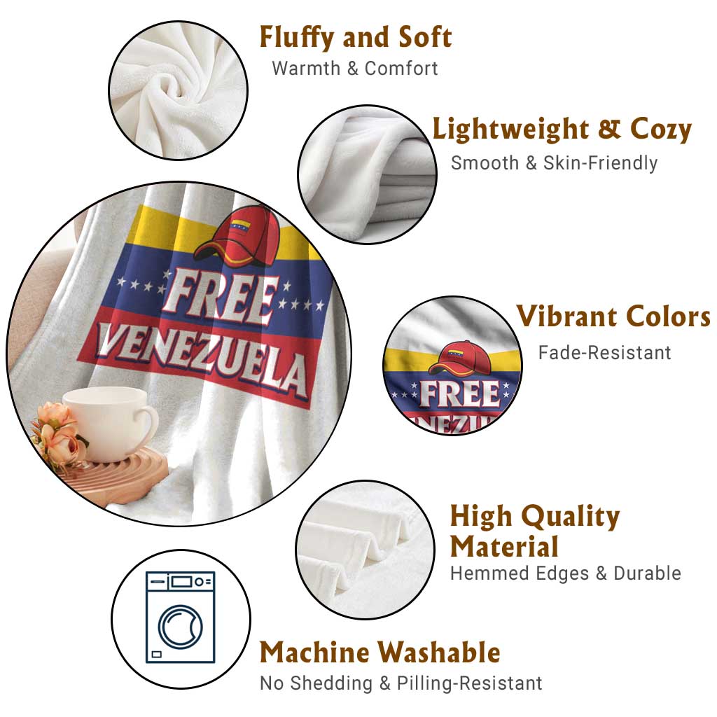 Free Venezuela Flag Patriotic Throw Blanket Venezuela Pride - Wonder Print Shop