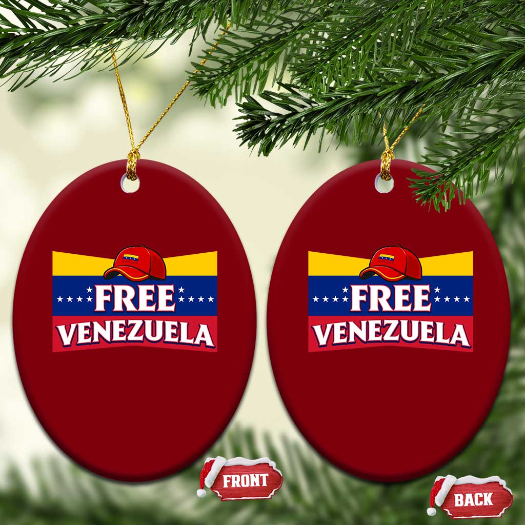 Free Venezuela Flag Patriotic Ceramic Ornament Venezuela Pride - Wonder Print Shop