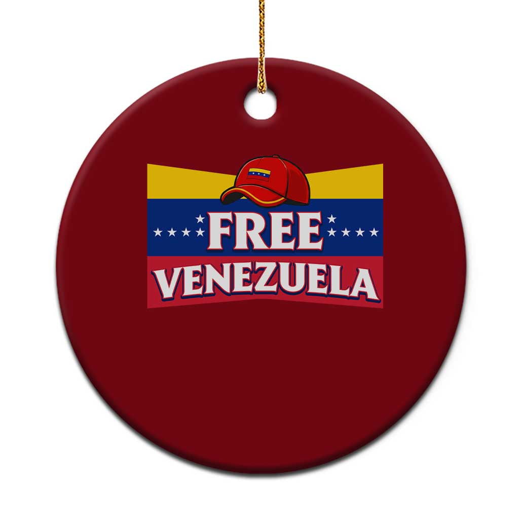Free Venezuela Flag Patriotic Ceramic Ornament Venezuela Pride - Wonder Print Shop