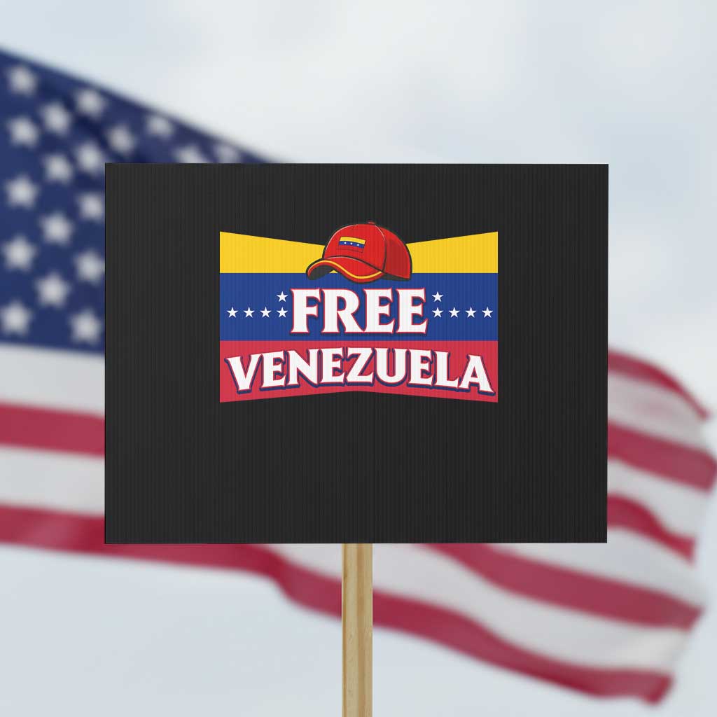 Free Venezuela Flag Patriotic Protest Sign Venezuela Pride - Wonder Print Shop