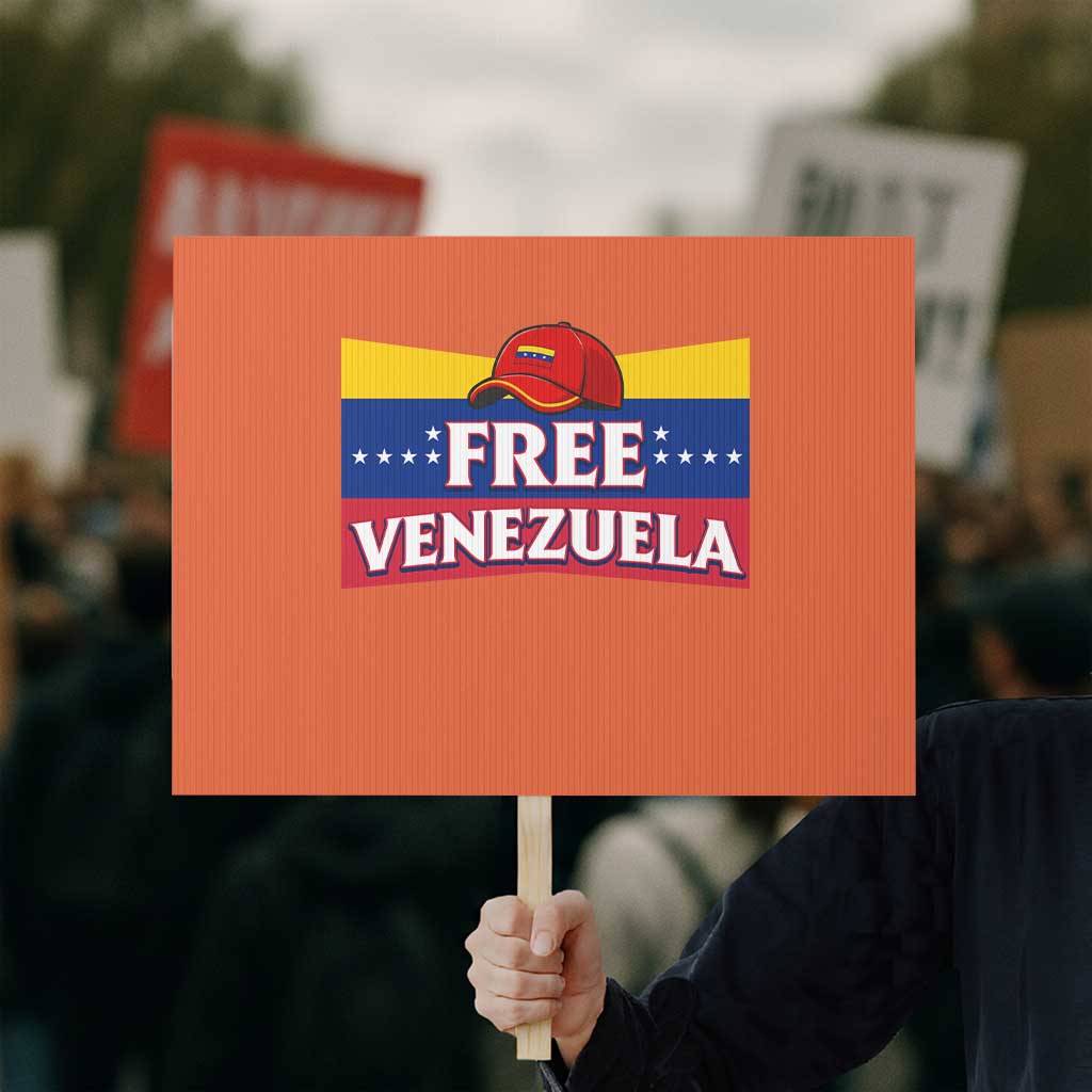 Free Venezuela Flag Patriotic Protest Sign Venezuela Pride - Wonder Print Shop