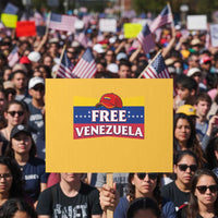 Free Venezuela Flag Patriotic Protest Sign Venezuela Pride - Wonder Print Shop