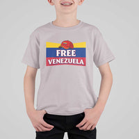 Free Venezuela Flag Patriotic T Shirt For Kid Venezuela Pride - Wonder Print Shop