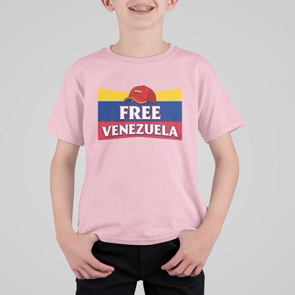 Free Venezuela Flag Patriotic T Shirt For Kid Venezuela Pride - Wonder Print Shop