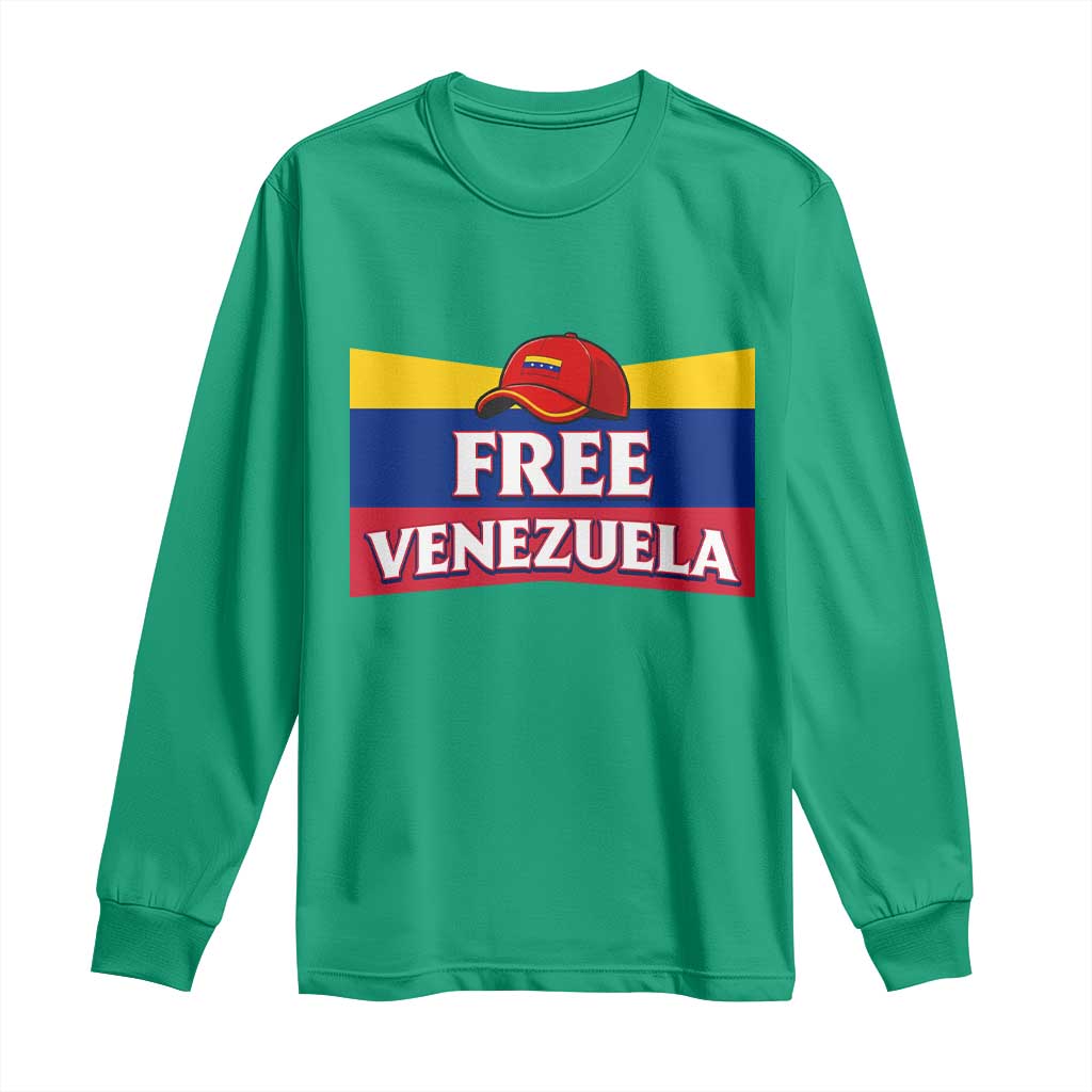 Free Venezuela Flag Patriotic Long Sleeve Shirt Venezuela Pride - Wonder Print Shop
