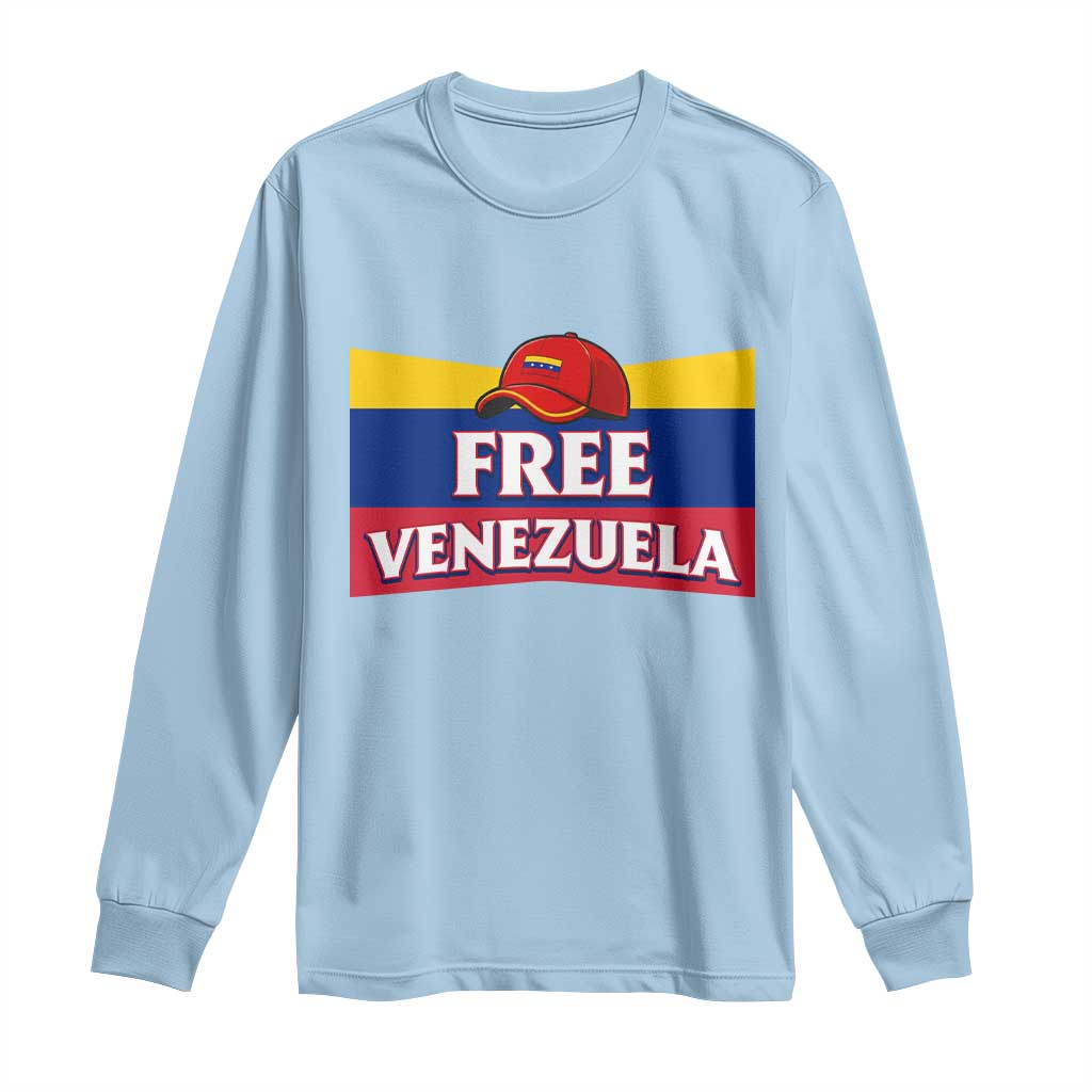 Free Venezuela Flag Patriotic Long Sleeve Shirt Venezuela Pride - Wonder Print Shop