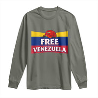 Free Venezuela Flag Patriotic Long Sleeve Shirt Venezuela Pride - Wonder Print Shop