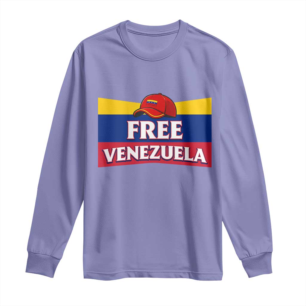 Free Venezuela Flag Patriotic Long Sleeve Shirt Venezuela Pride - Wonder Print Shop