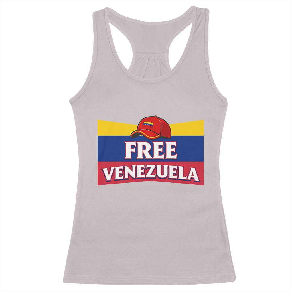 Free Venezuela Flag Patriotic Racerback Tank Top Venezuela Pride - Wonder Print Shop