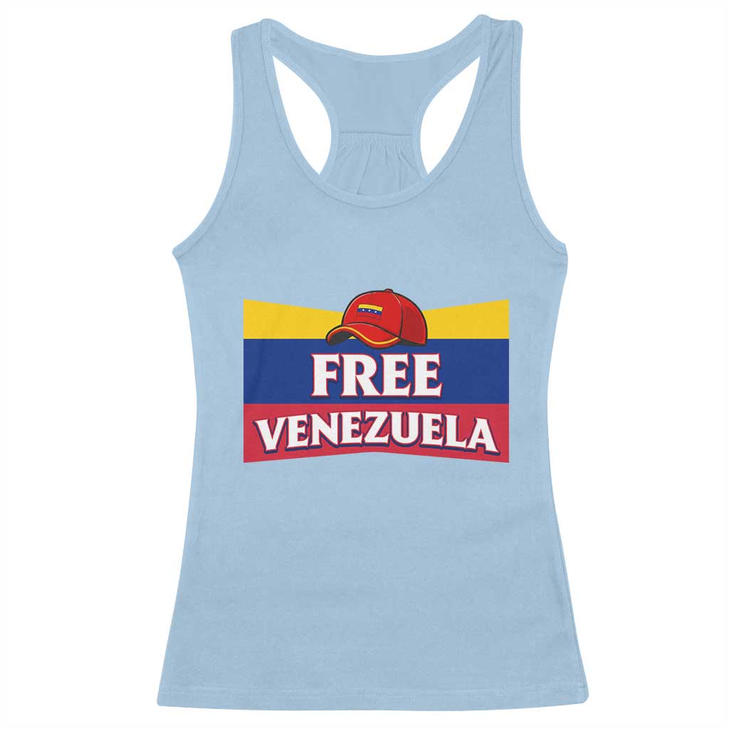 Free Venezuela Flag Patriotic Racerback Tank Top Venezuela Pride - Wonder Print Shop