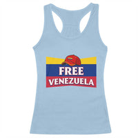 Free Venezuela Flag Patriotic Racerback Tank Top Venezuela Pride - Wonder Print Shop