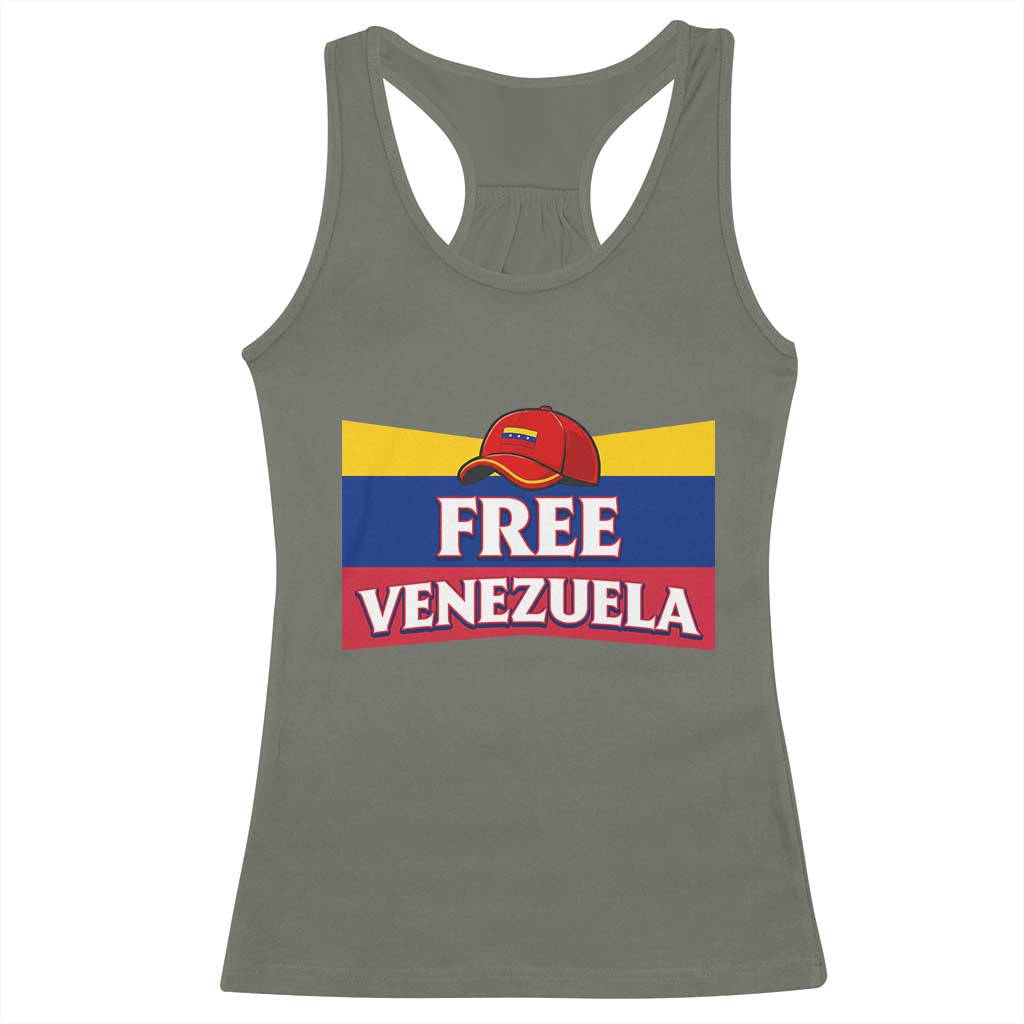 Free Venezuela Flag Patriotic Racerback Tank Top Venezuela Pride - Wonder Print Shop