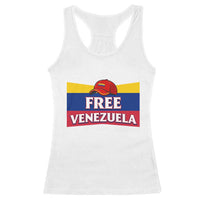 Free Venezuela Flag Patriotic Racerback Tank Top Venezuela Pride - Wonder Print Shop