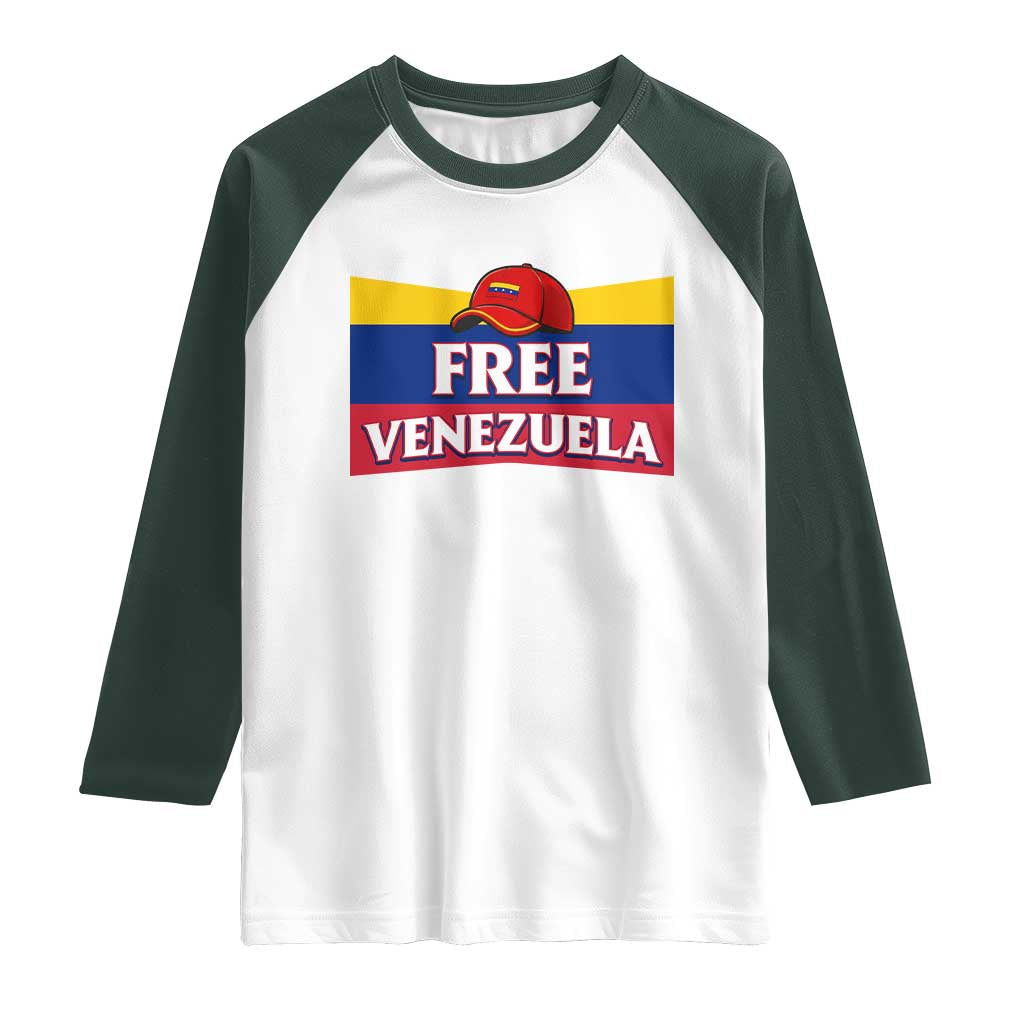 Free Venezuela Flag Patriotic Raglan Shirt Venezuela Pride - Wonder Print Shop