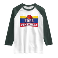 Free Venezuela Flag Patriotic Raglan Shirt Venezuela Pride - Wonder Print Shop