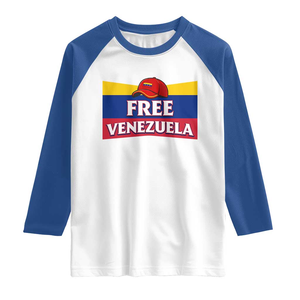 Free Venezuela Flag Patriotic Raglan Shirt Venezuela Pride - Wonder Print Shop