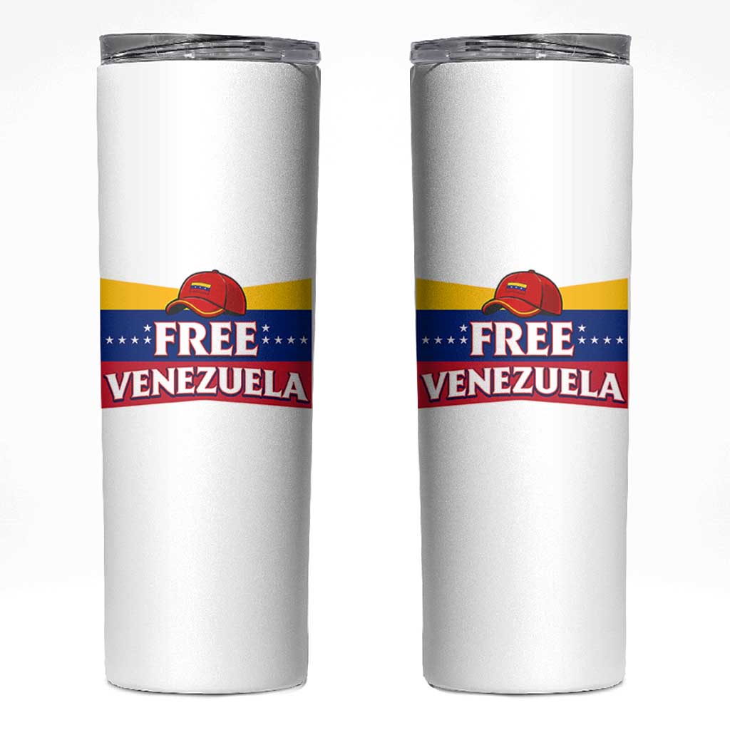 Free Venezuela Flag Patriotic Skinny Tumbler Venezuela Pride - Wonder Print Shop