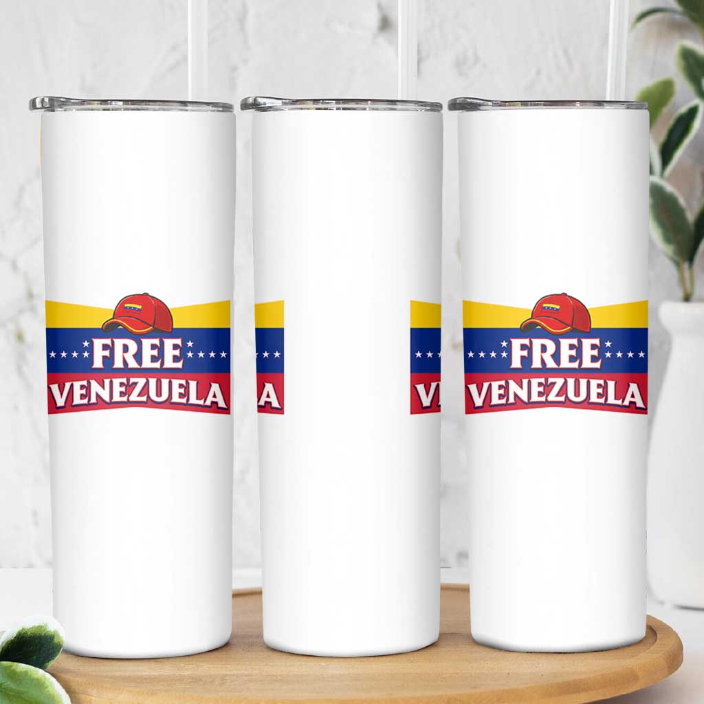 Free Venezuela Flag Patriotic Skinny Tumbler Venezuela Pride - Wonder Print Shop