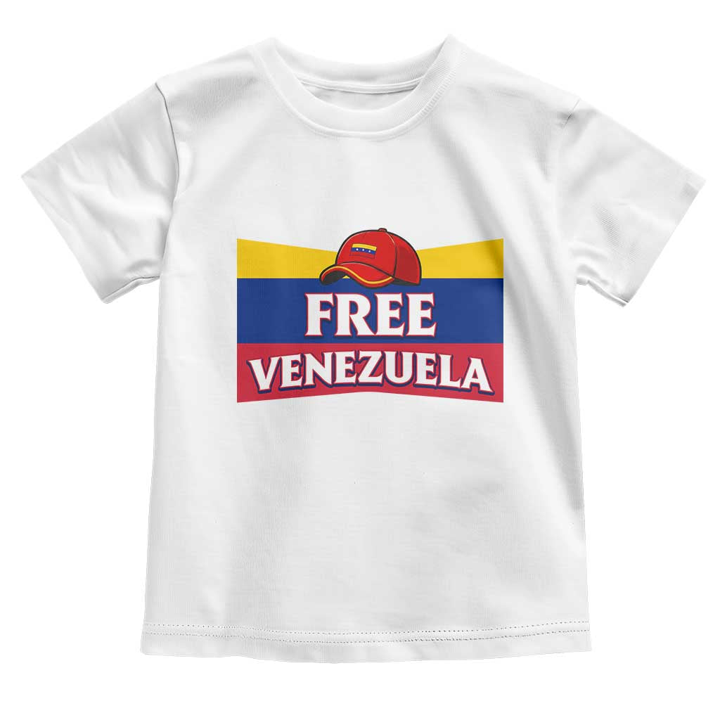Free Venezuela Flag Patriotic Toddler T Shirt Venezuela Pride - Wonder Print Shop