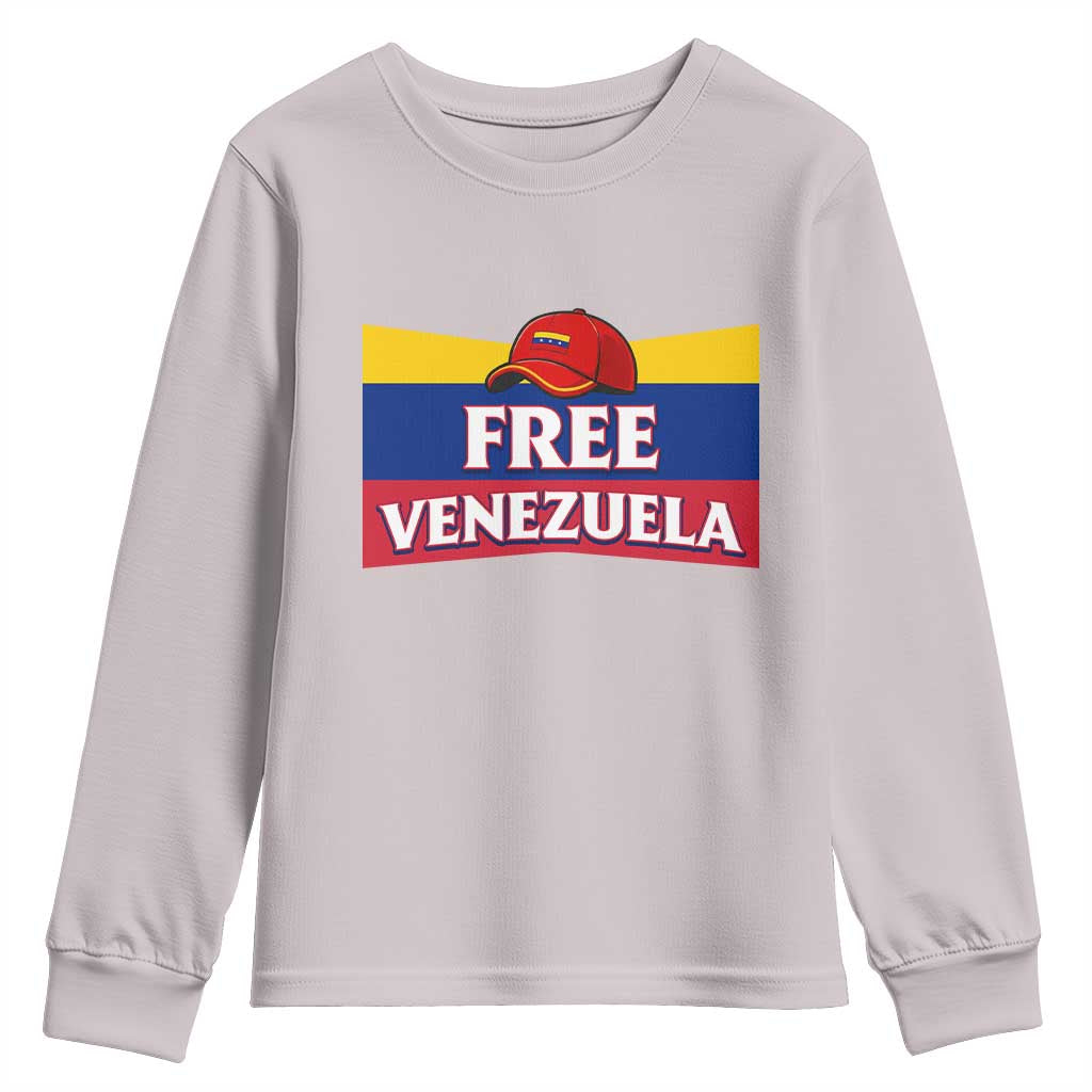 Free Venezuela Flag Patriotic Youth Sweatshirt Venezuela Pride - Wonder Print Shop