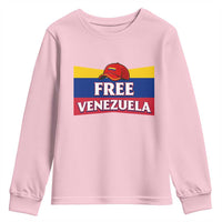 Free Venezuela Flag Patriotic Youth Sweatshirt Venezuela Pride - Wonder Print Shop