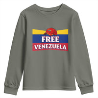 Free Venezuela Flag Patriotic Youth Sweatshirt Venezuela Pride - Wonder Print Shop