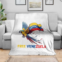 American Venezuela Support Freedom Throw Blanket Venezuelan Free - Wonder Print Shop