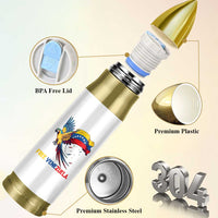 American Venezuela Support Freedom Bullet Tumbler Venezuelan Free - Wonder Print Shop