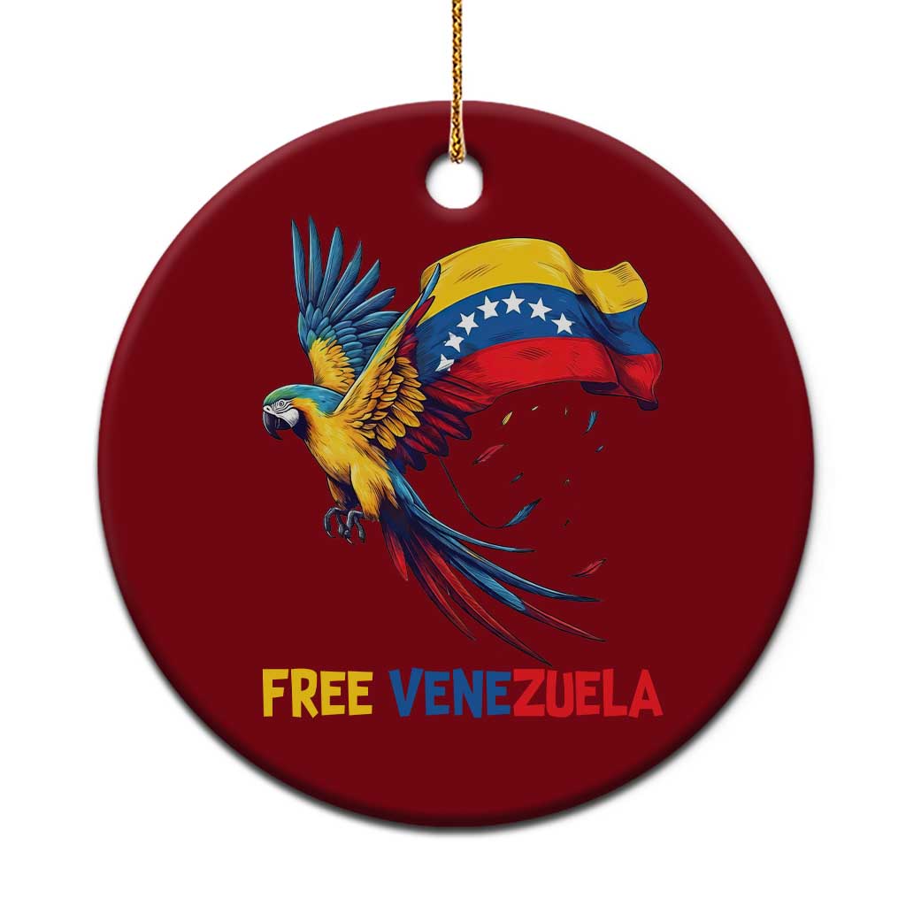 American Venezuela Support Freedom Ceramic Ornament Venezuelan Free - Wonder Print Shop