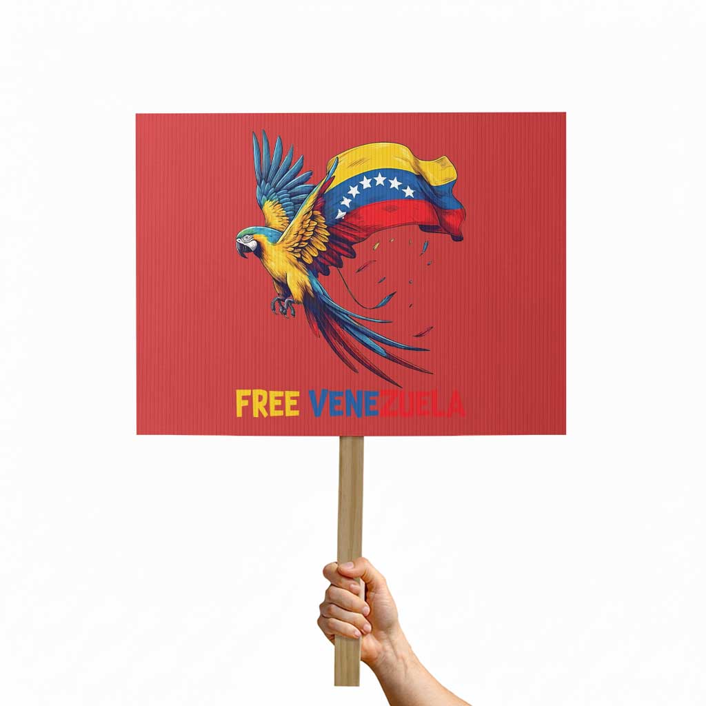 American Venezuela Support Freedom Protest Sign Venezuelan Free - Wonder Print Shop