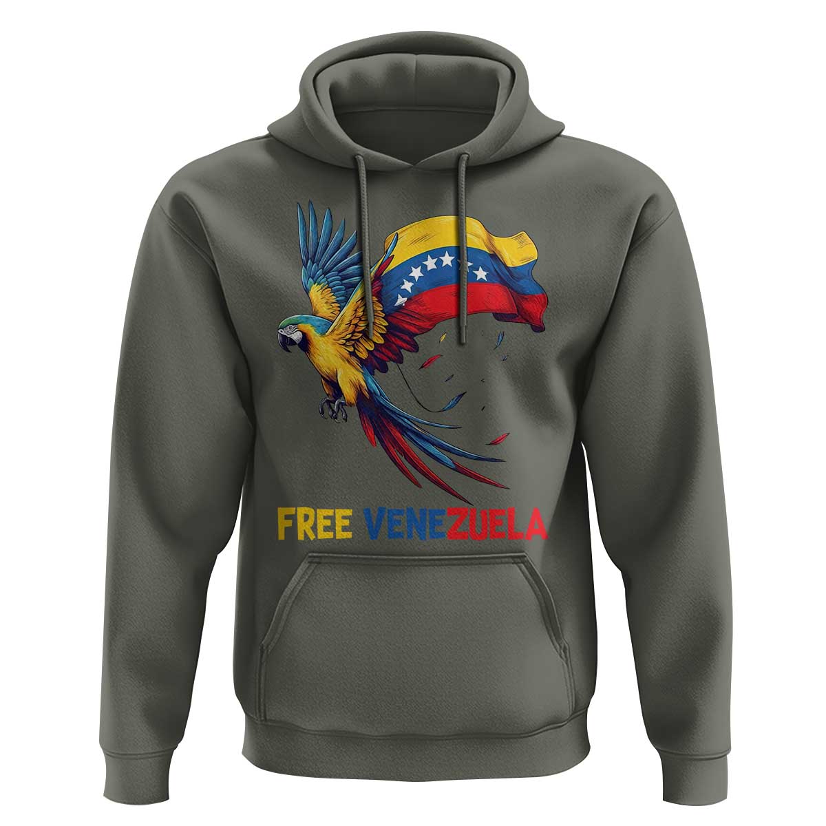 American Venezuela Support Freedom Hoodie Venezuelan Free - Wonder Print Shop
