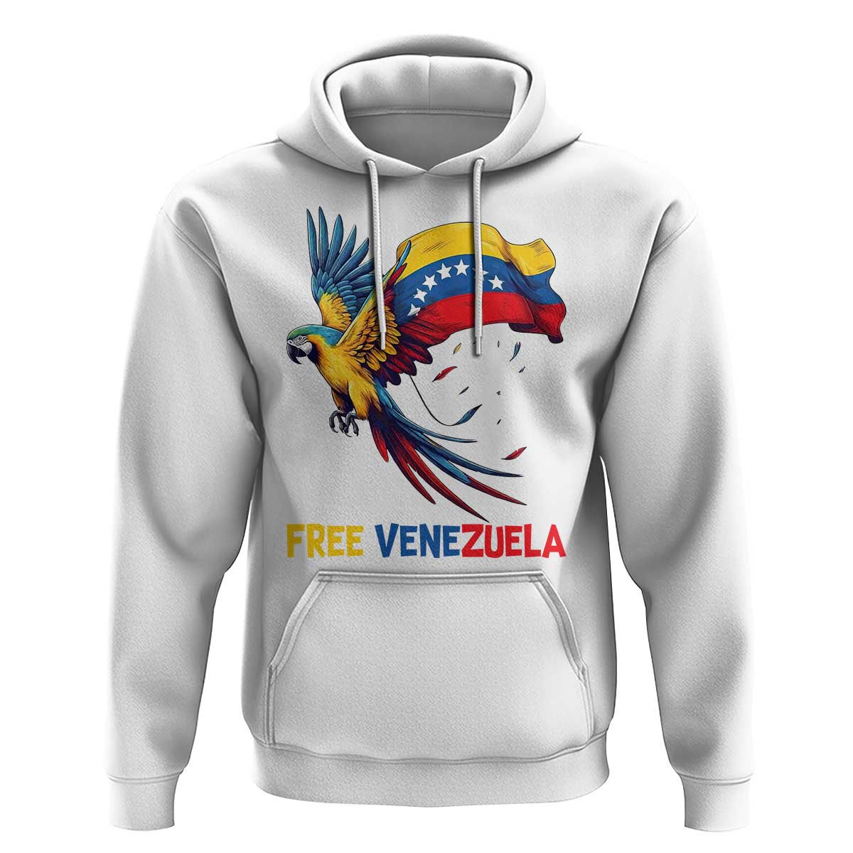 American Venezuela Support Freedom Hoodie Venezuelan Free - Wonder Print Shop