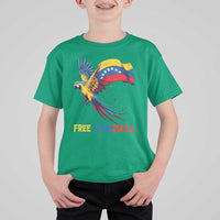 American Venezuela Support Freedom T Shirt For Kid Venezuelan Free - Wonder Print Shop