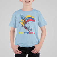 American Venezuela Support Freedom T Shirt For Kid Venezuelan Free - Wonder Print Shop