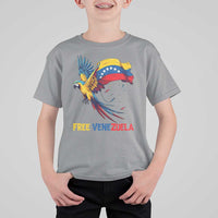 American Venezuela Support Freedom T Shirt For Kid Venezuelan Free - Wonder Print Shop