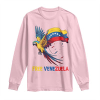American Venezuela Support Freedom Long Sleeve Shirt Venezuelan Free - Wonder Print Shop
