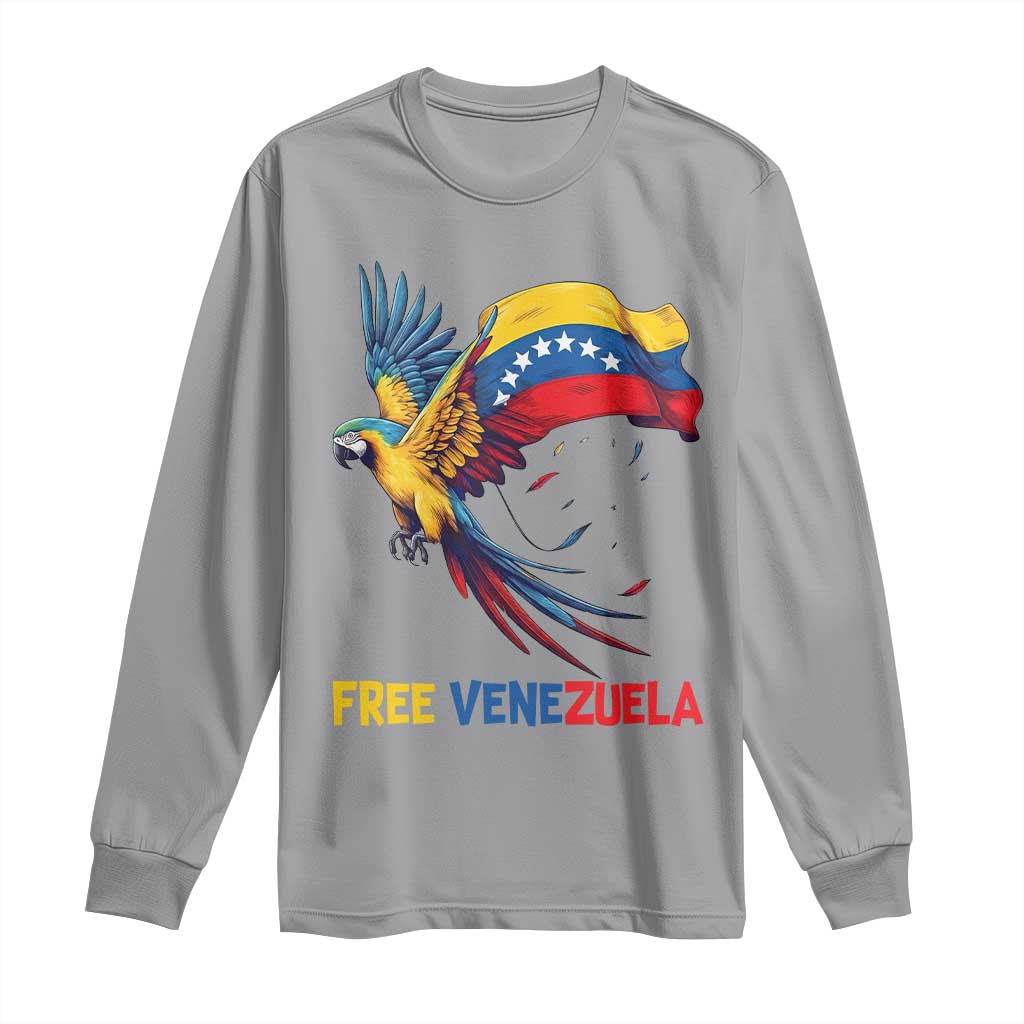 American Venezuela Support Freedom Long Sleeve Shirt Venezuelan Free - Wonder Print Shop