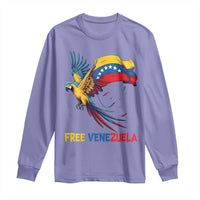 American Venezuela Support Freedom Long Sleeve Shirt Venezuelan Free - Wonder Print Shop