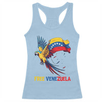 American Venezuela Support Freedom Racerback Tank Top Venezuelan Free - Wonder Print Shop