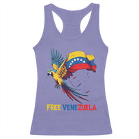 American Venezuela Support Freedom Racerback Tank Top Venezuelan Free - Wonder Print Shop