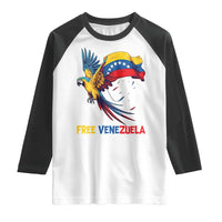 American Venezuela Support Freedom Raglan Shirt Venezuelan Free - Wonder Print Shop
