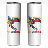 American Venezuela Support Freedom Skinny Tumbler Venezuelan Free - Wonder Print Shop