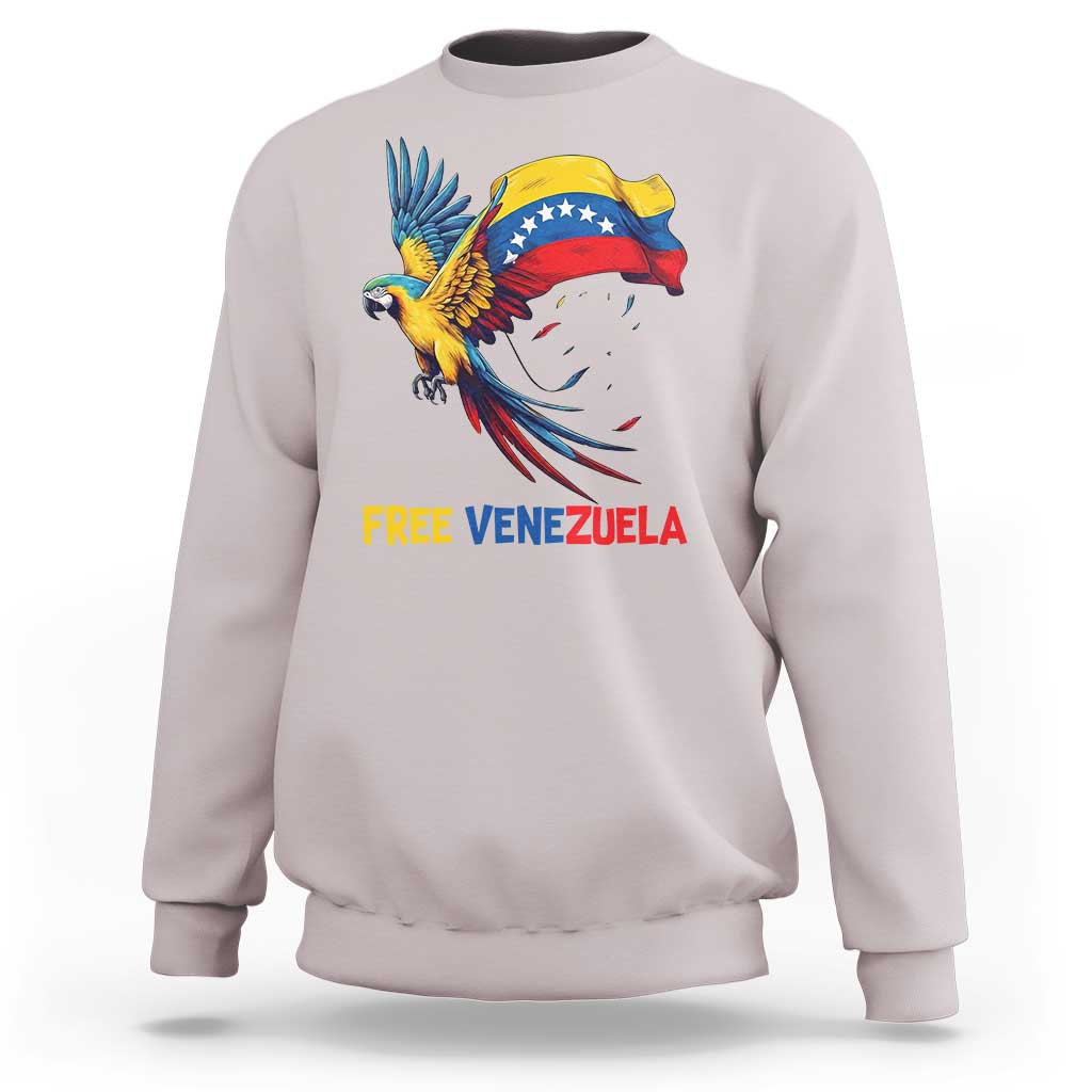 American Venezuela Support Freedom Sweatshirt Venezuelan Free - Wonder Print Shop