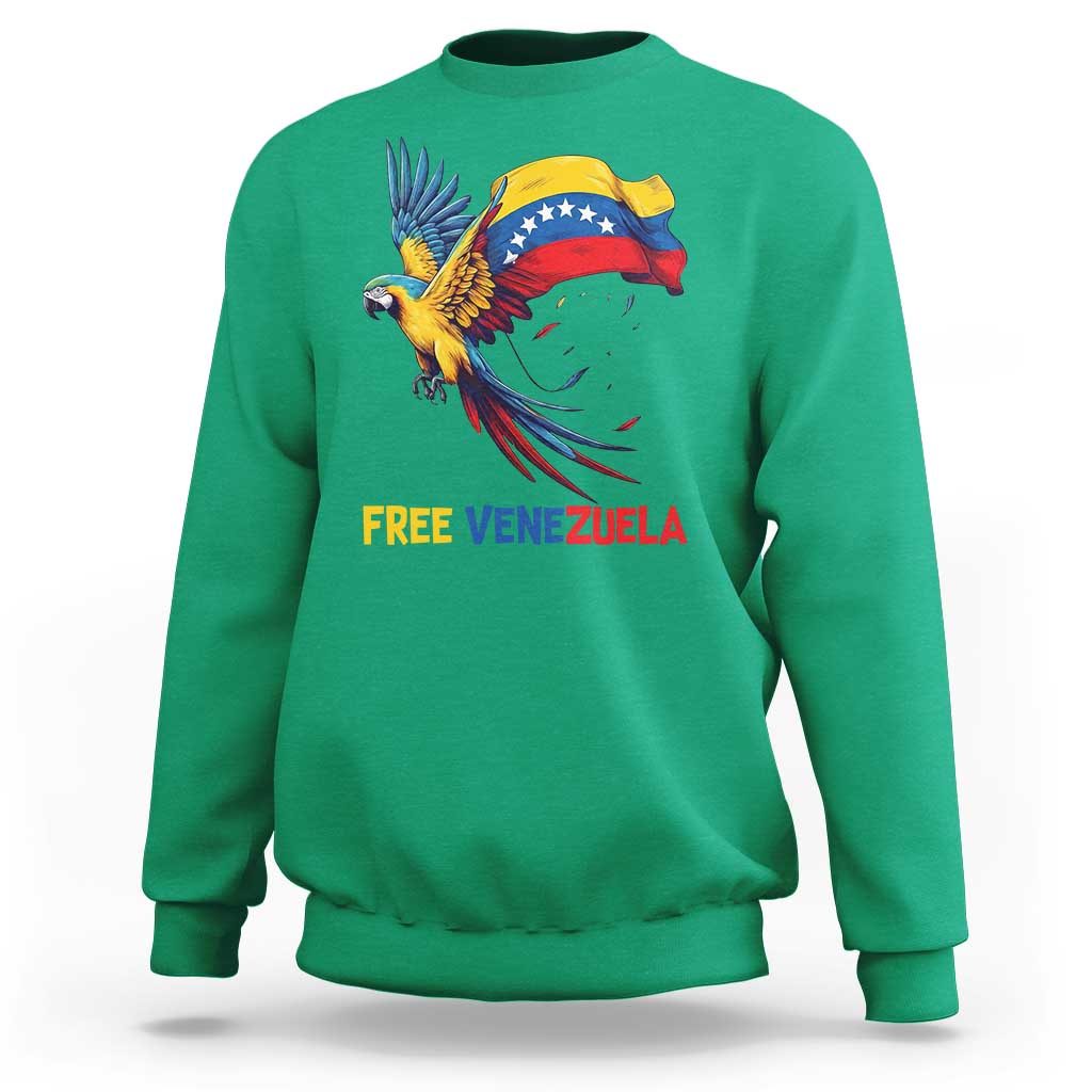 American Venezuela Support Freedom Sweatshirt Venezuelan Free - Wonder Print Shop