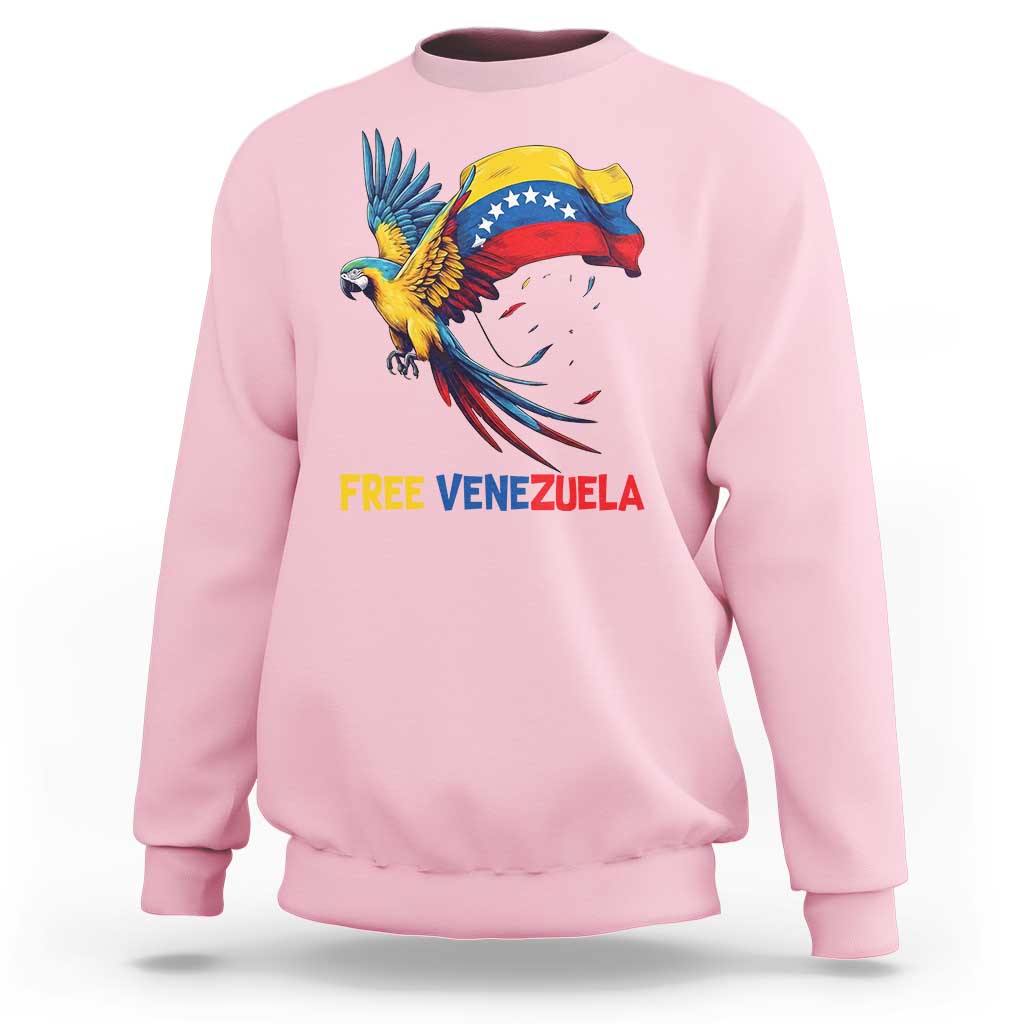 American Venezuela Support Freedom Sweatshirt Venezuelan Free - Wonder Print Shop