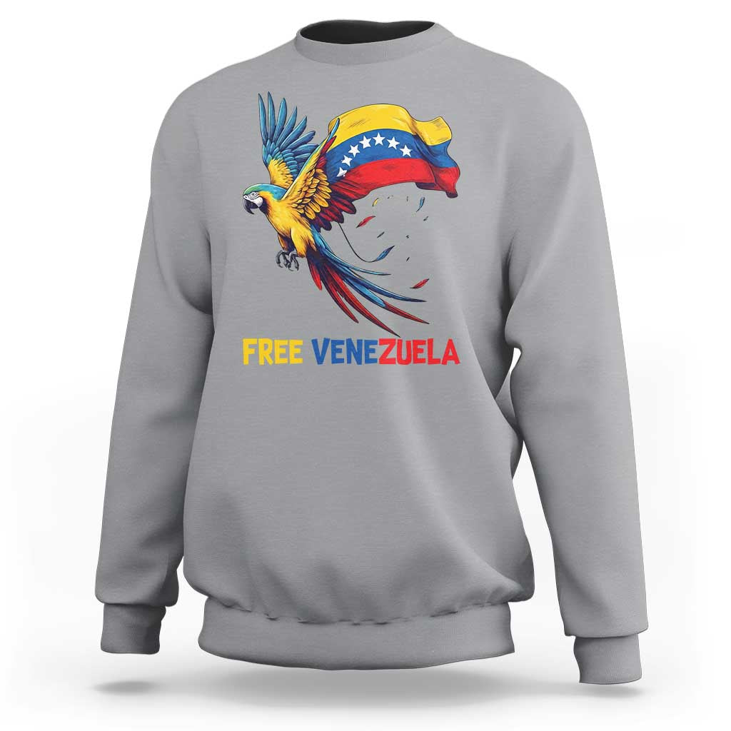 American Venezuela Support Freedom Sweatshirt Venezuelan Free - Wonder Print Shop