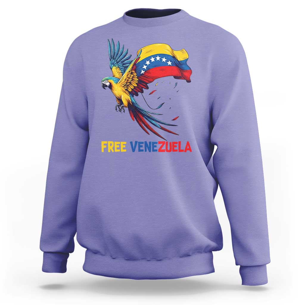 American Venezuela Support Freedom Sweatshirt Venezuelan Free - Wonder Print Shop