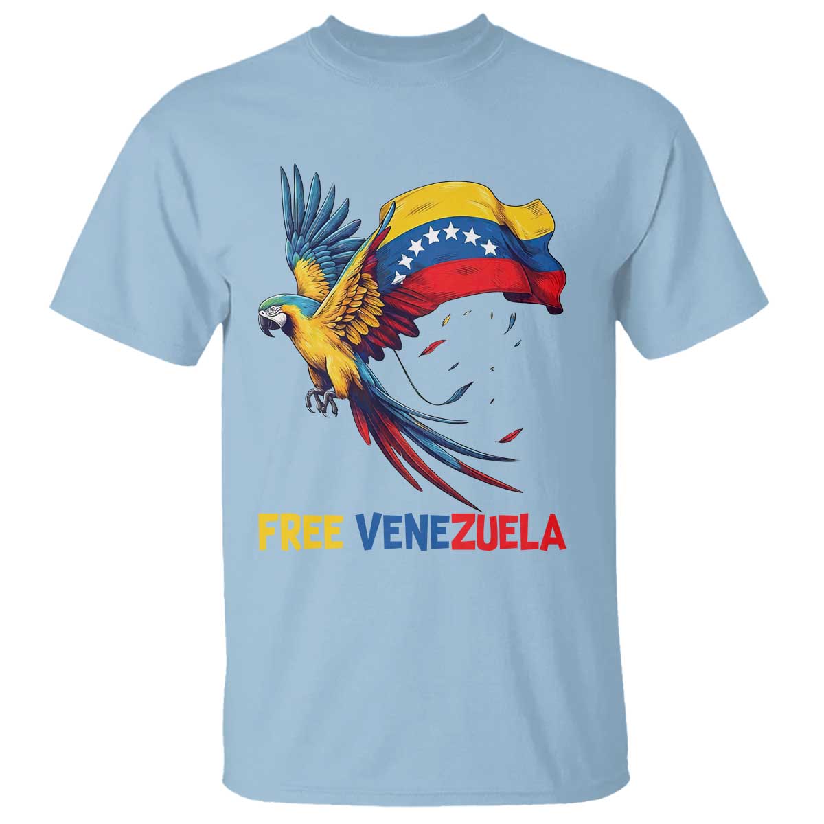 American Venezuela Support Freedom T Shirt Venezuelan Free - Wonder Print Shop
